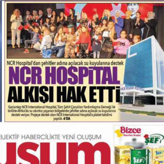 Oluşum Gazetesi: NCR Hospital Alkışı Hak Etti.